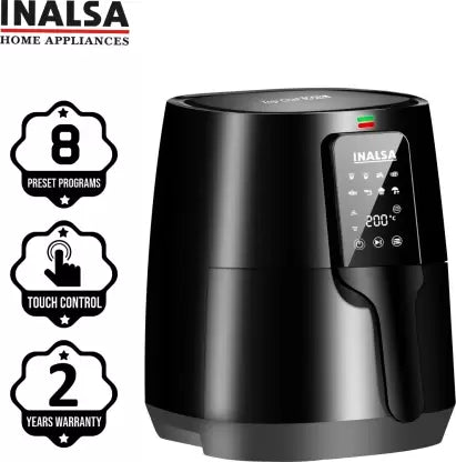 Inalsa Top Chef Digital with AirCrisp Technology, 8 Pre-set Modes Air Fryer (4 L) Inalsa Top Chef Digital with AirCrisp Technology, 8 Pre-set Modes Air Fryer (4 L)